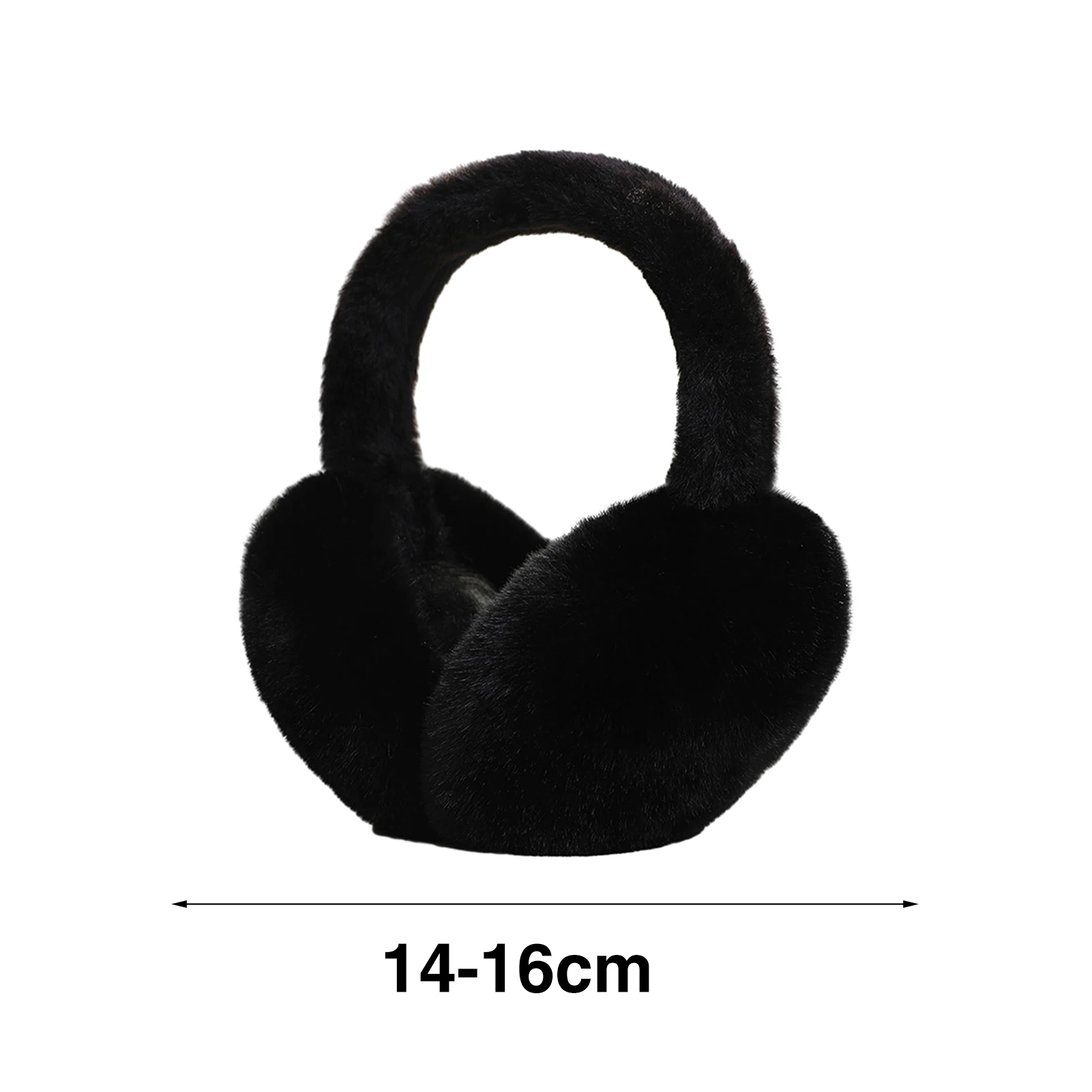 Unisex Plaid Folding Ear Cover Autumn Winter Warm Earmuffs Plush Knitted Earmuff Ear Warmer orejeras de invierno