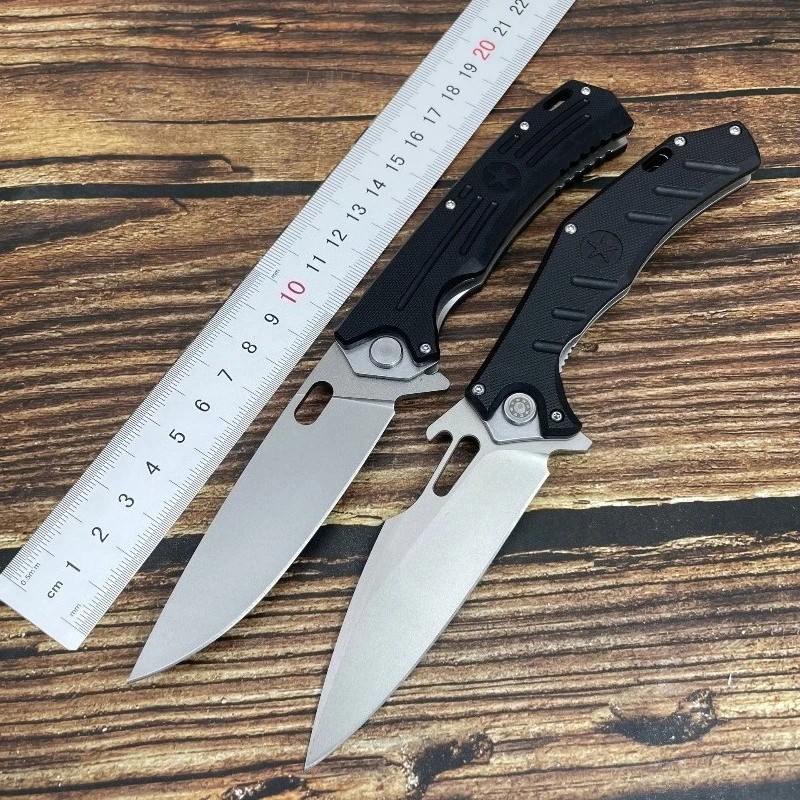 

New Outdoor Camping Folding Knife D2 Blade G10 Handle Pocket Survival Tactical Hunting Utility Military Fruit Knives EDC Tools