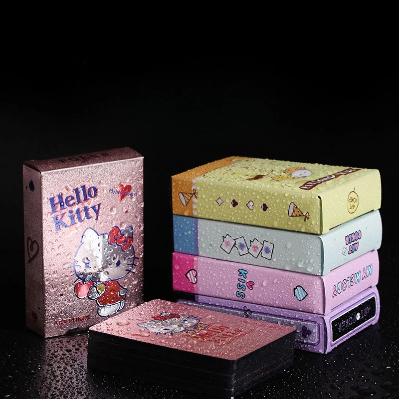 New Hello Kitty Playing Cards Delicate PVC Plastics Waterproof Poker Kuromi Originality Good-looking Poker Essential for Gaming view 2