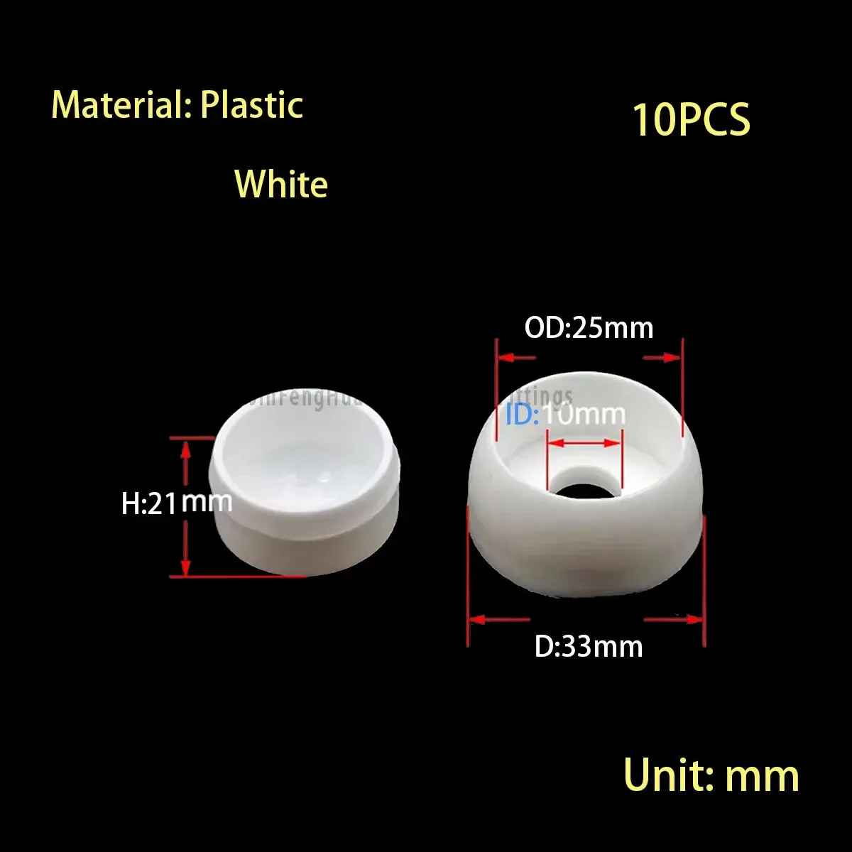 Anti-Scratch Plastic Rubber Screw Nut Protective Cover, Bolt Safety Cap for Kids Amusement Park Playground Equipment