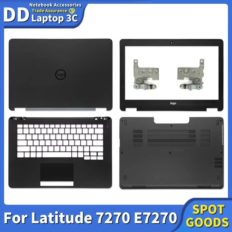 

New For Dell Latitude 7270 E7270 Laptop LCD Back Cover/Front Bezel/Hinges/Hinges Cover/Palmrest/Bottom Case Shell 0PFY8X
