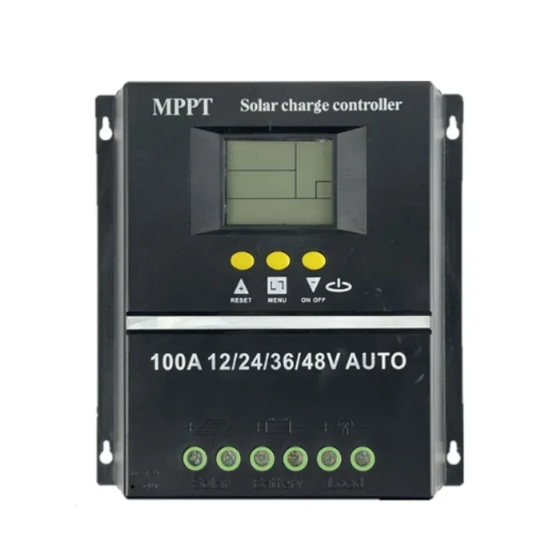 12V 24V 36V 48V 100A Solar Charge Controller with Backlight LCD Display Photovoltaic Power Regulator