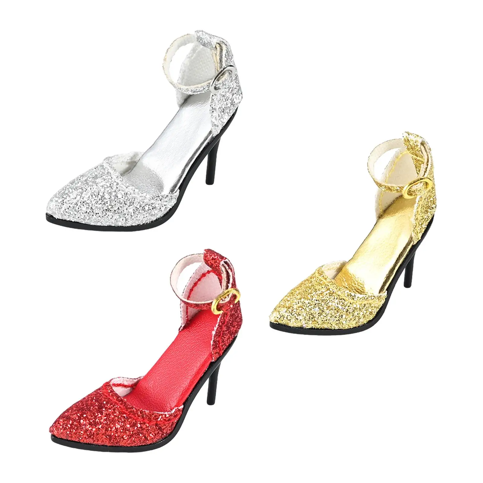 1:6 High Heeled Shoes Miniature Model Doll Decoration Accessories for 12 inch