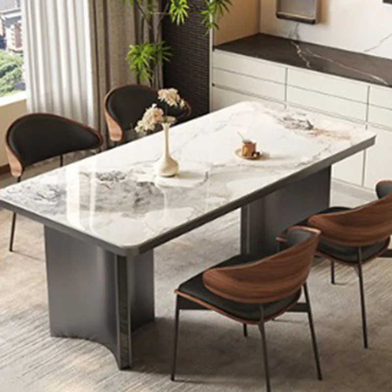 Restaurant Fashion Dining Table Chinese Style Big Size Vintage Lounge Dining Table Aesthetic Mesas De Jantar Unique Furniture