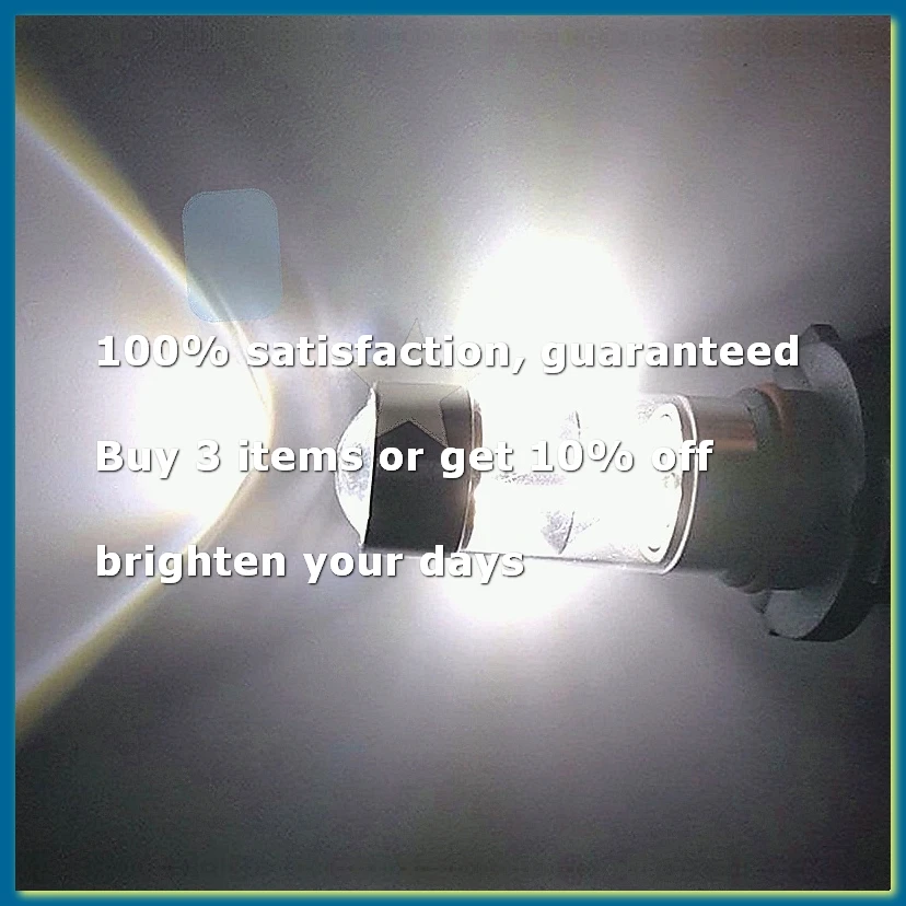 ●2x 9005 HB3 6000K 100W 2323 LED Projector Fog Driving Light Bulbs White-A57M