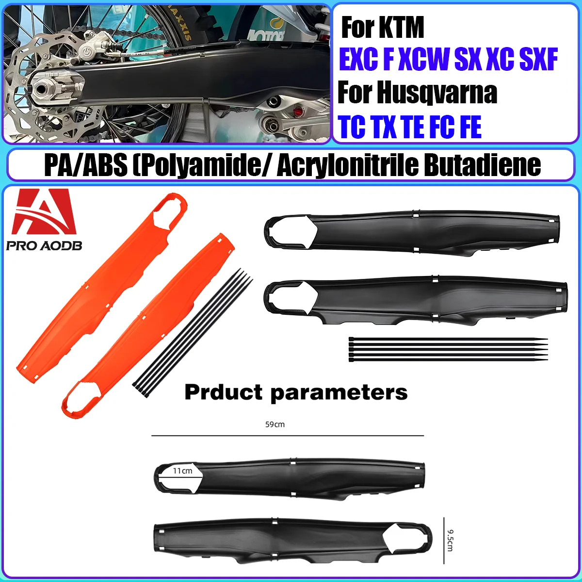 

Universal Parts For KTM XC-W XCW-F EXC EXC-F EXCF MOTO Dirt Bike Swingarm Swing Arm Protector Cover 150 250 300 350 450 etc