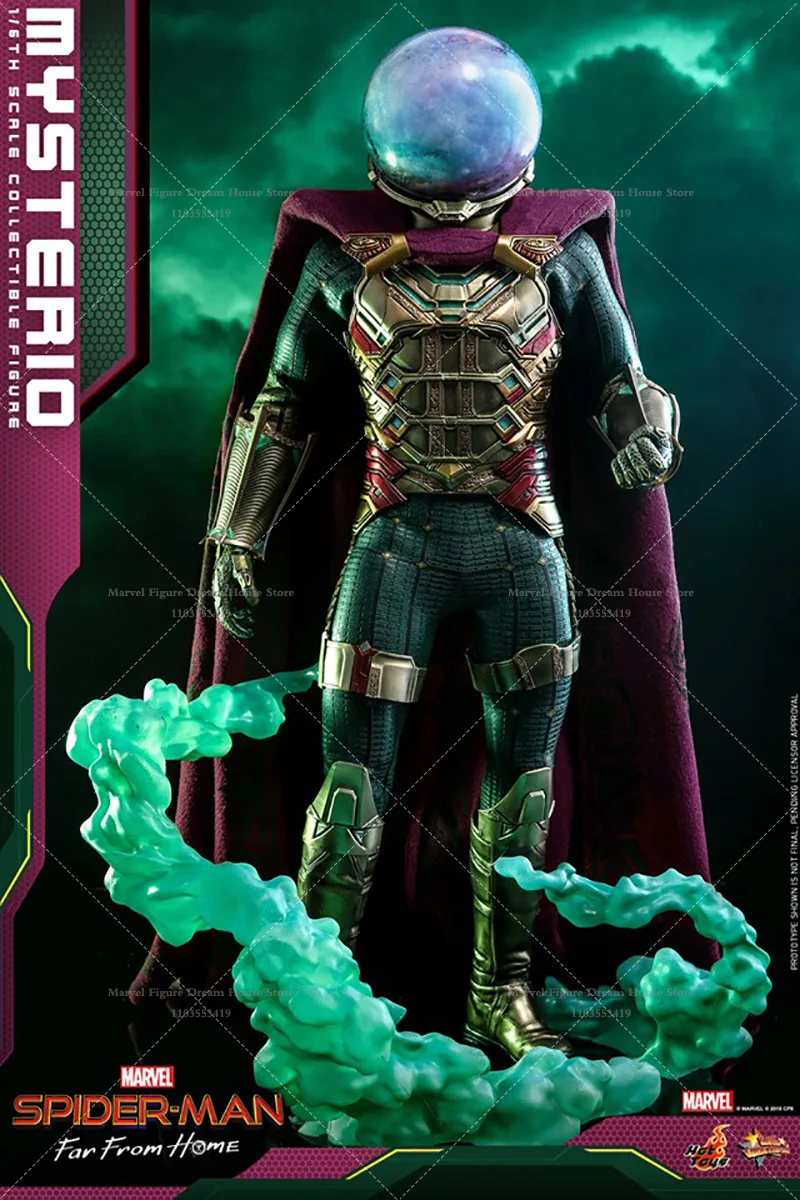 HOTTOYS MMS556 1/6 Scale Marvel Mysterio Quentin Beck Misty Helmet Sinister Six Member 12-inch Full Set Action Figure Soldier