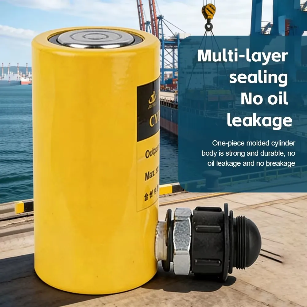 10T 30T 50T Hollow Plunger Hydraulic Cylinder Jack Single Acting Ram Cylinder Heavy Duty Lifting Tool