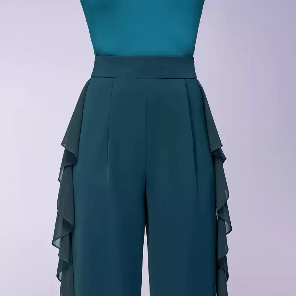 フローティングヤーン社交ダンスストレートレッグパンツ練習パンツブラック新標準競技ダンスパンツブルー社交ダンス