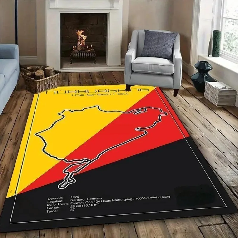 

Ковер Imola Monaco Track Circuit с принтом Four Seasons для комнаты, дивана, форма 1, тематический декор для автоспорта, коврик для гоночного любовника