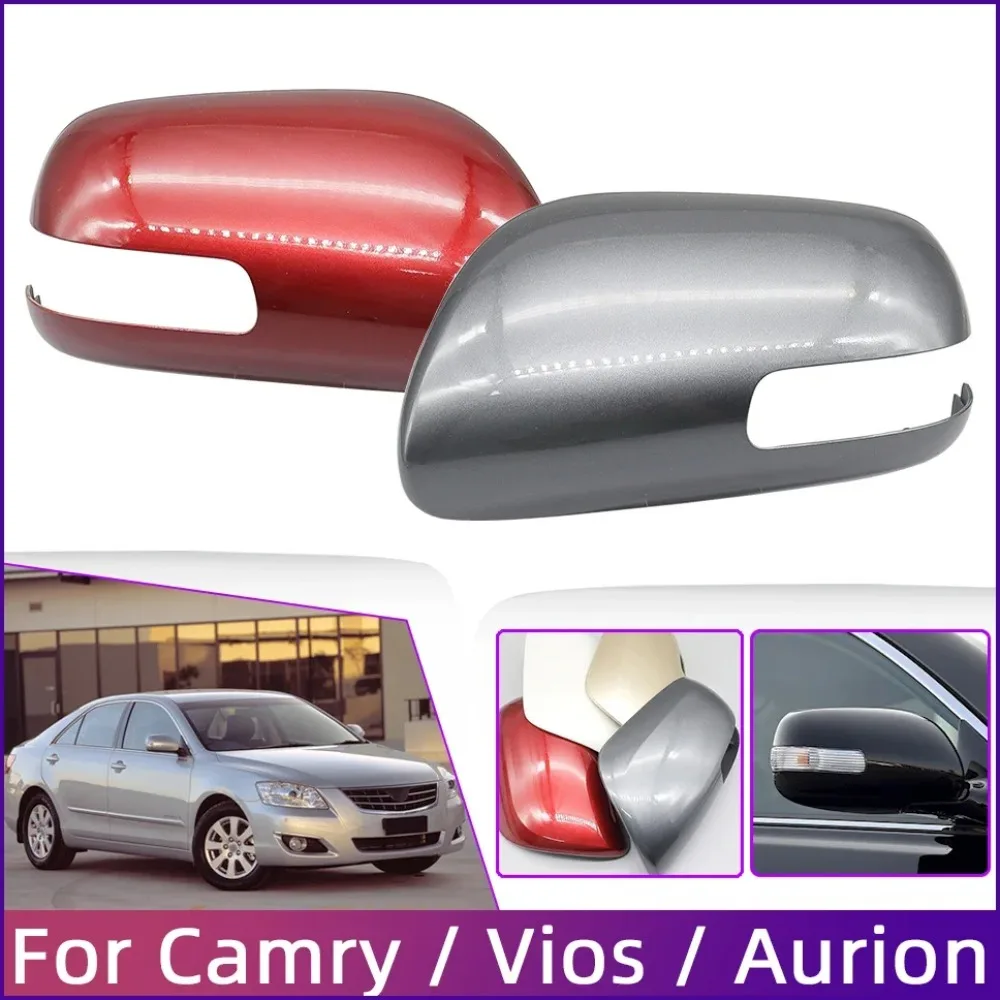 Capa da Carcaça do Espelho Retrovisor Exterior para TOYOTA VIOS P90 2008-2013 Aurion Camry V40 2006-2011 Pintada Esquerda Direita