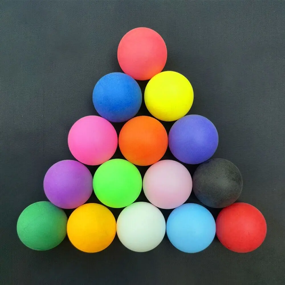 PP Material Ping Pong Balls 40mm Mixed Colours Training Balls Durable High Elasticity Table Tennis Ball