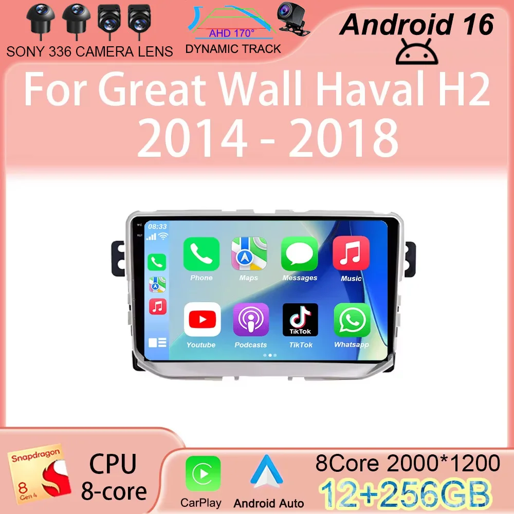 

Android 16 Carplay Auto For Great Wall Haval H2 2014 2015 2016 2017 2018 Car Radio Multimedia Player GPS Stereo 2din Head Unit