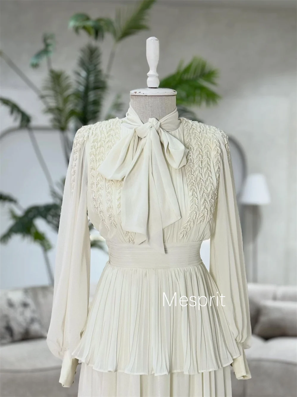 تخصيص مطابقة الشيفون مطرزة الديكور ألف خط مغرفة الرقبة فساتين طويلة مناسبة مخصصة مساء الأحجام المتاحة