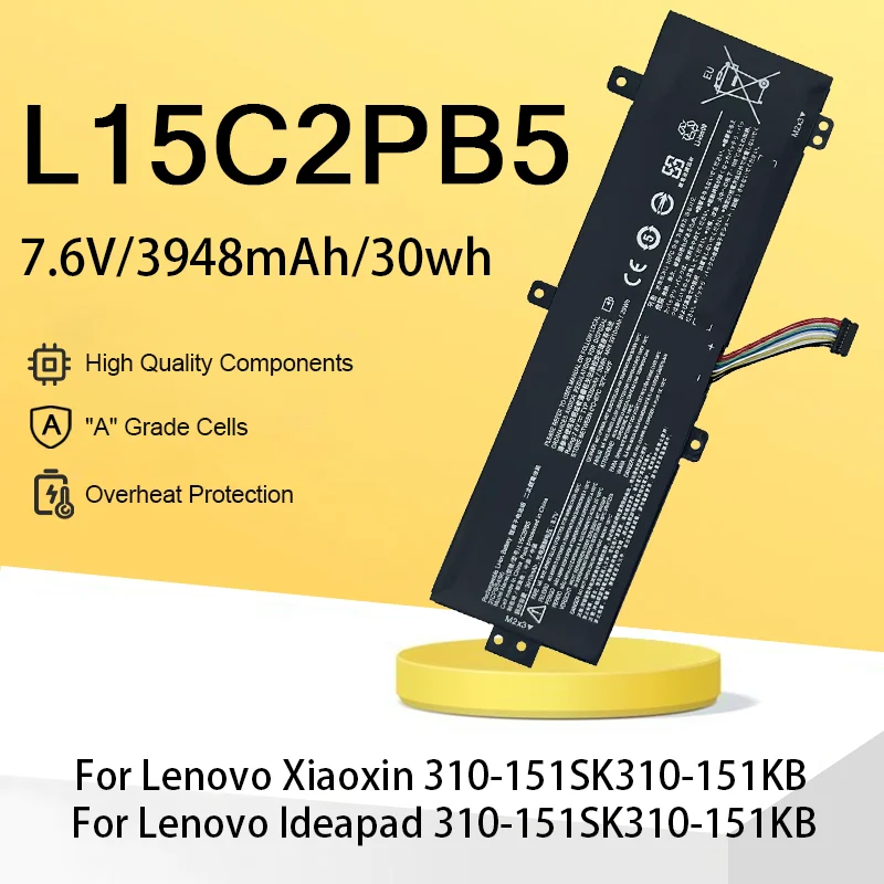 

L15C2PB5 For Lenovo IdeaPad Laptop Battery 310-15ISK 510-15ISK Xiaoxin 310-15ISK 310-15ABR L15M2PB5 L15L2PB5 L15L2PB4 L15C2P