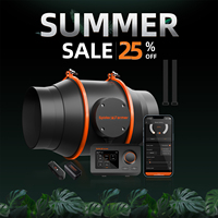2025 Spider Farmer 4Inch/6Inch Inline Fan with GGS Controller Air Cooling Grow Room Basement Ventilation for Grow Tent