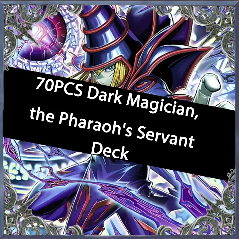 70 Cartas Mago Oscuro, el Sirviente del Faraón LOCH, Juego de Cartas Yugioh, Fácil de Jugar, No Original, Master Duel, Mazo DIY