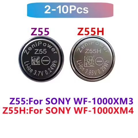 2-10Pcs/Lot Brand new Z55 Battery For Sony WF-1000XM3, Z55H For WF-1000XM4 WF-SP900/SP700N /1000X WI-SP600N TWS Earphone