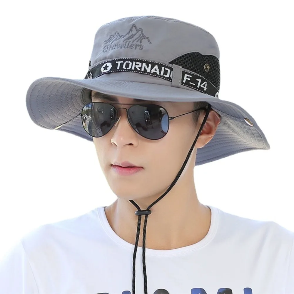 

Fashion UV Protection Bucket Hat Quick-drying Wide Brim Fisherman Hat Portable Storage Bag Sun Hat Fishing Camping