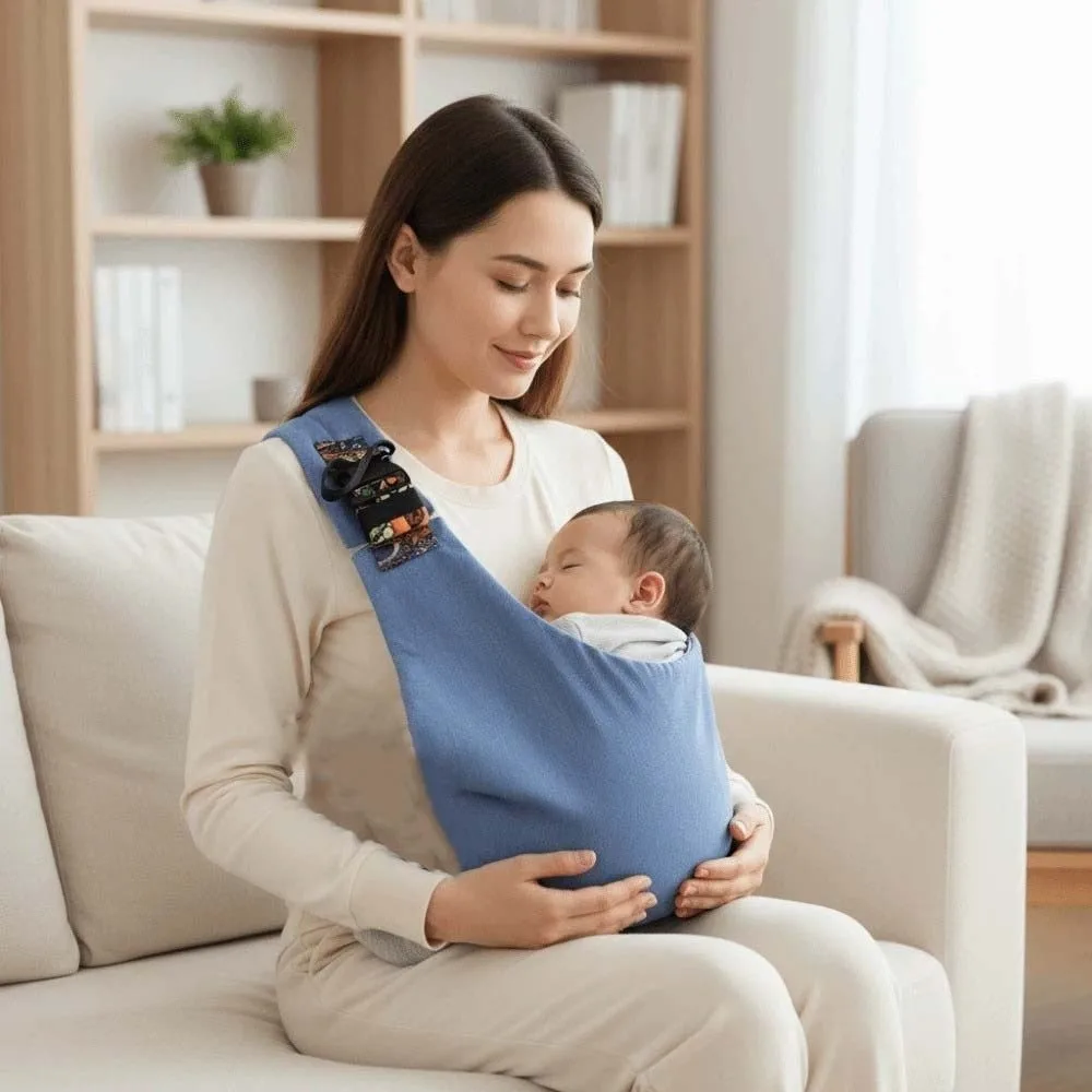

Composite Sponge Baby Wrap Carrier Adjustable Convenient Infant Backpacks Breathable Comfortable Newborn Sling Wrap Women