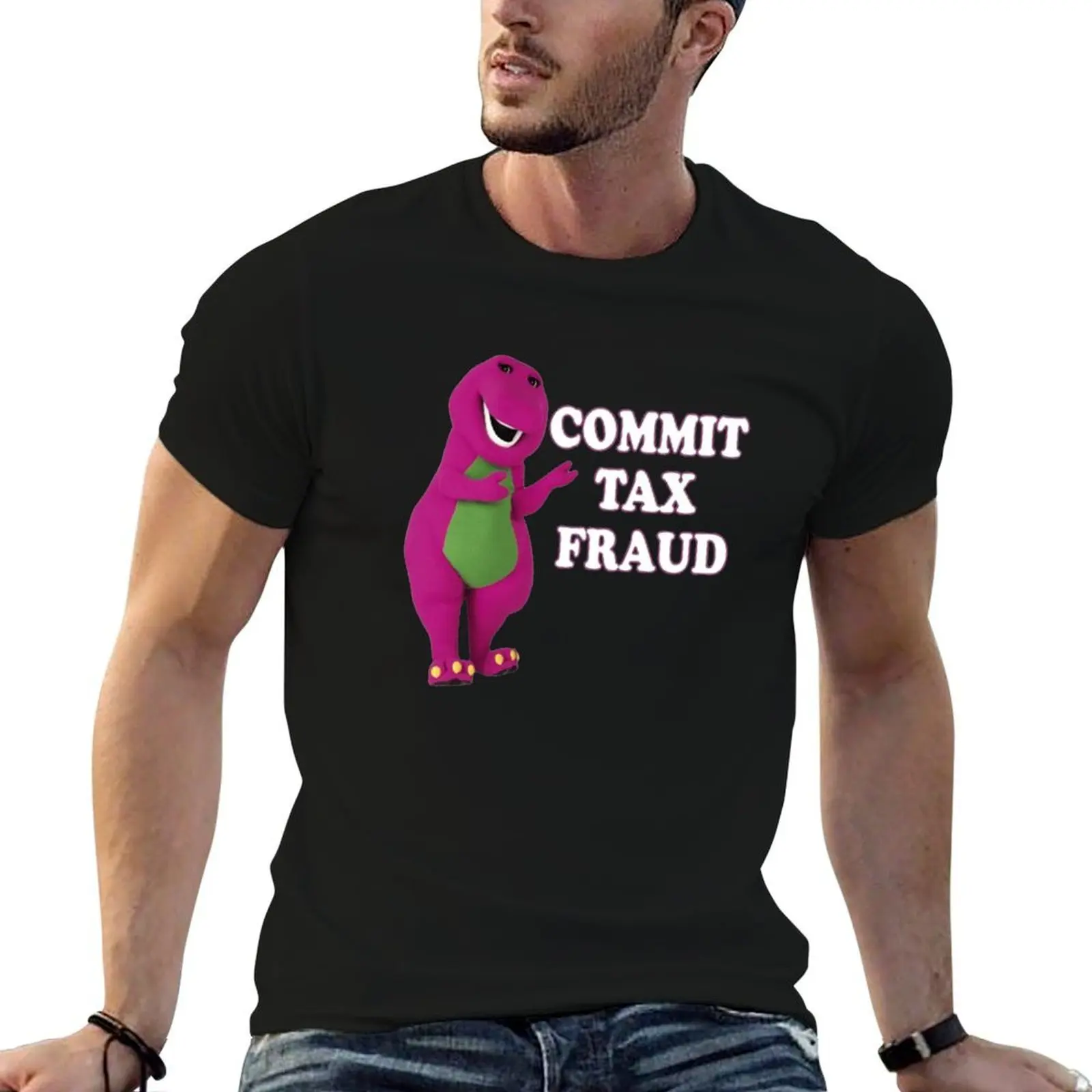 T-shirt essentiel pour la prévention du fraude fiscale, T-shirt confortable pour le travail pour hommes