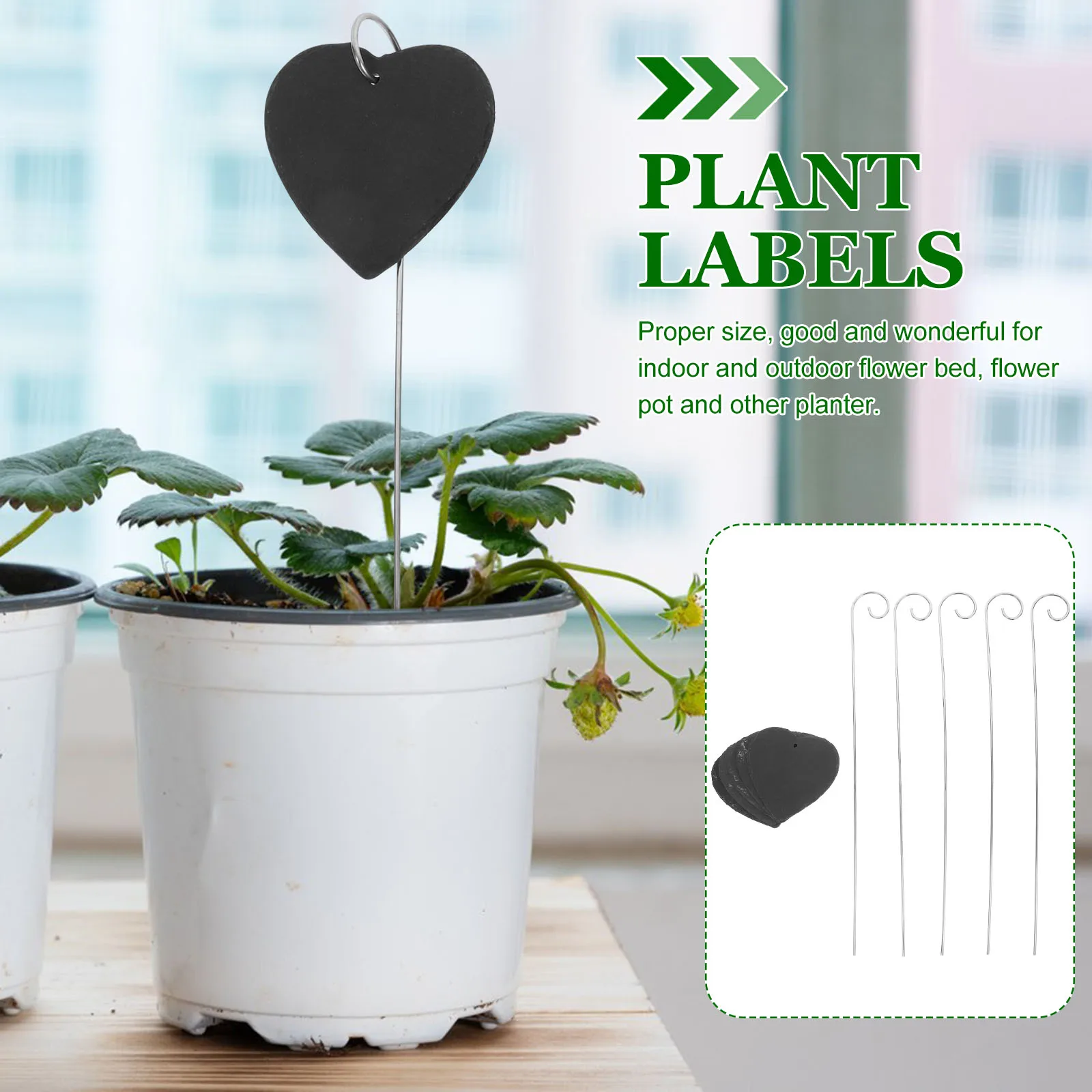 

5pcs Stainless Steel Plant Labels Durable Garden Markers for Flower Bed Pot Easy to Use Tree Tags