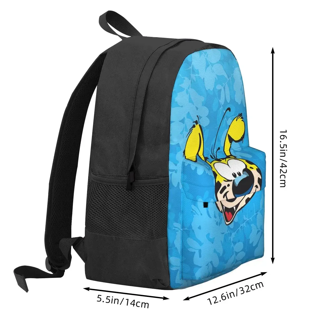 Marsupilami-Mochilas faciais para meninos e meninas, mochilas escolares para estudantes, mochila dos desenhos animados, bolsa de ombro, grande capacidade, bolsa para crianças