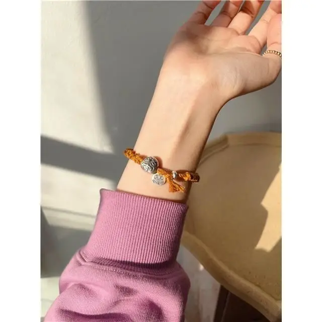 Original Tibetan Style Create Fortune and Get Good Lucky Dharma Hand-woven Hand Rope Wishing Bracelet Ethnic Style Women's Gift