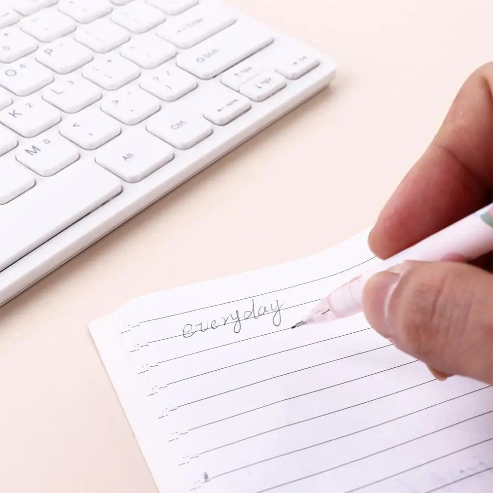 귀여운 사무용품 복숭아 꿀 핑크 쓰기 도구 기계 연필 이동식 연필 자동 연필 프레스 펜