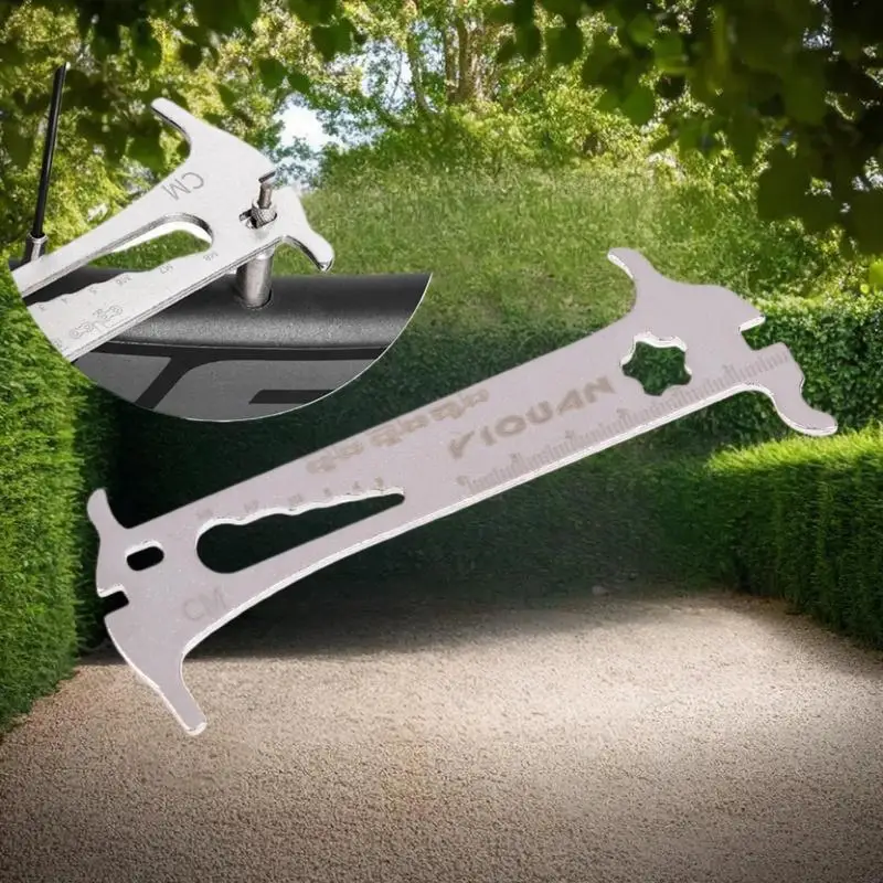 

Недавно разработанный 1 шт. многофункциональный инструмент 6-в-1 для шоссейного велосипеда, портативный инструмент для измерения износа цепи.