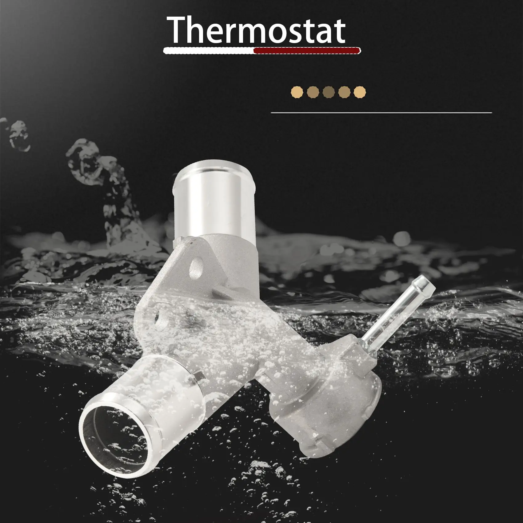 الألومنيوم مشعاع المحرك حشو الرقبة المبرد ترموستات الإسكان انبوب ماء لتويوتا يارس بيلتا فيوس فيتز 1650221080 16502-21