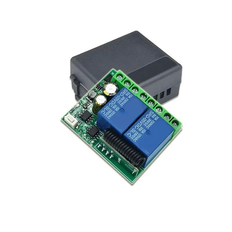 QWE-Telescopic Rod 433M Wireless Remote Control Switch 5V 12V 24V 2 Channel Motor Control Forwrd/Reverse Functionality