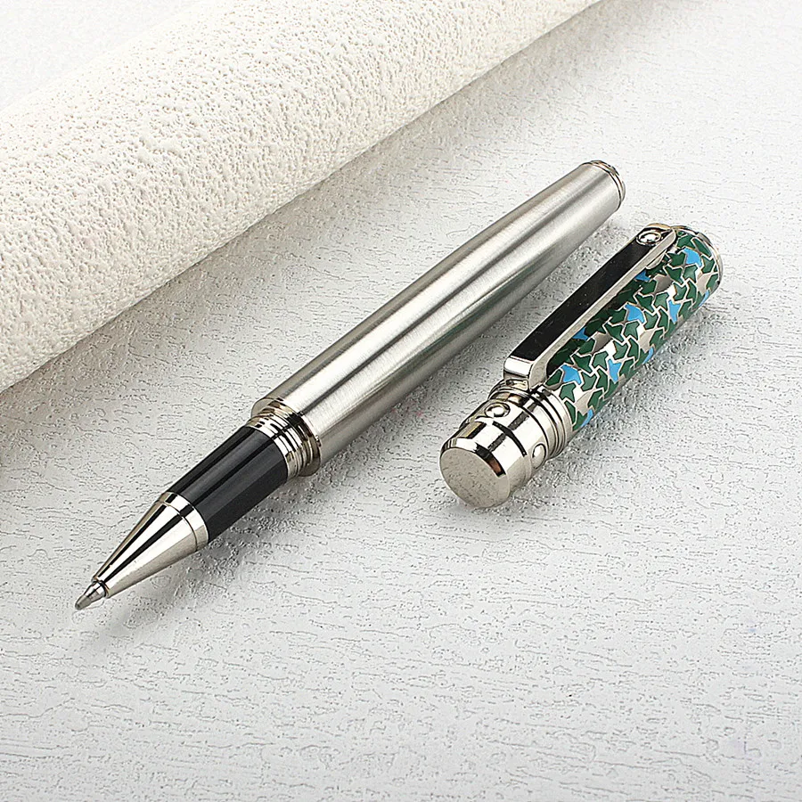 

Metal Gel Pen Two-color High-end Metal Business Signature Pen Office Writing Ballpoint Pen Writing Stationery Gift