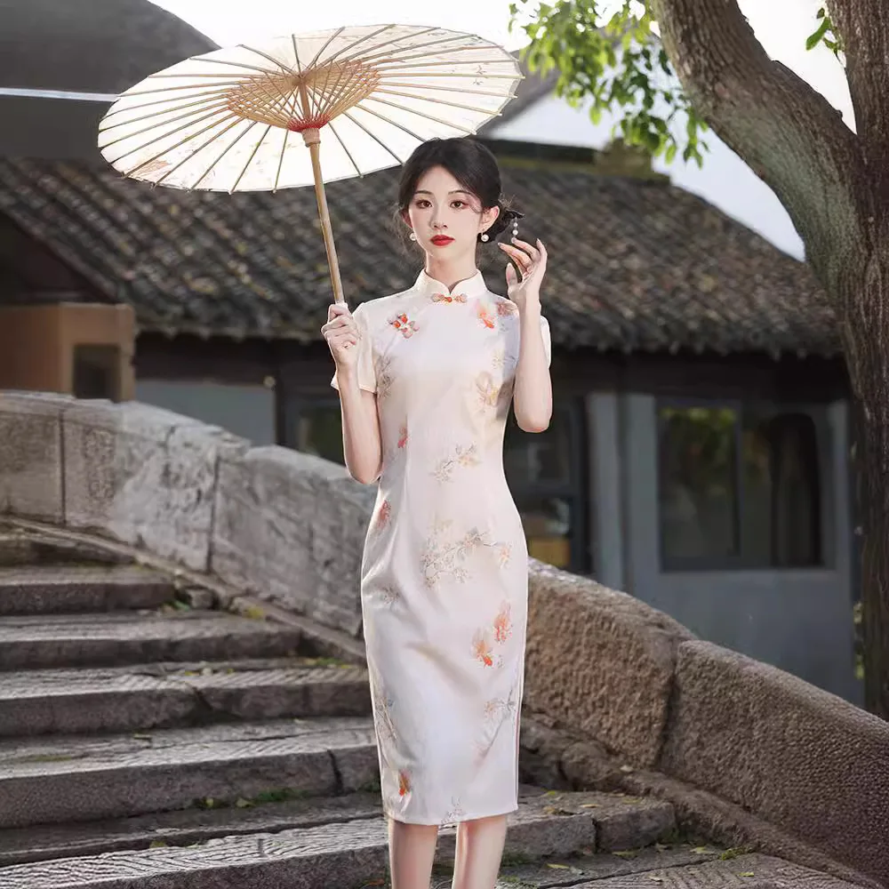 

Yourqipao The New 2024 Chinese Traditional Mother Of The Bride Cheongsam Evening Dress Women Qipao Hanfu Skirt