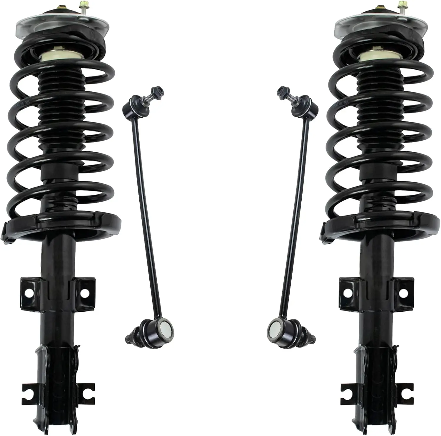 

Front Suspension Kit Complete Strut & Coil Spring Assembly Sway Bar Stabilizer Link Compatible with 2001-2002 Volvo V70 2003-200