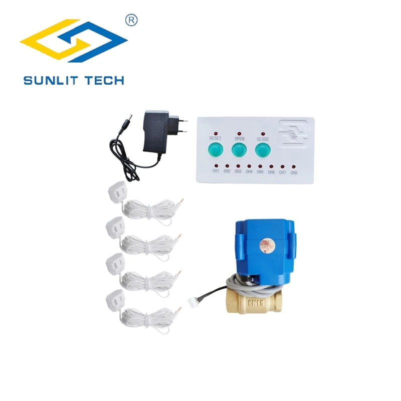 Imagem -01 - Sistema de Alarme Sensor de Vazamento de Água 1pc Dn15 Smart Valve Cabo do Sensor de Vazamento para Pipe Proteção Anti Overflow Pcs sistema de alarme sensor de vazamento de agua 1pc dn15 smart valve cabo do sensor de vazamento para pipe protecao anti overflow pcs 01