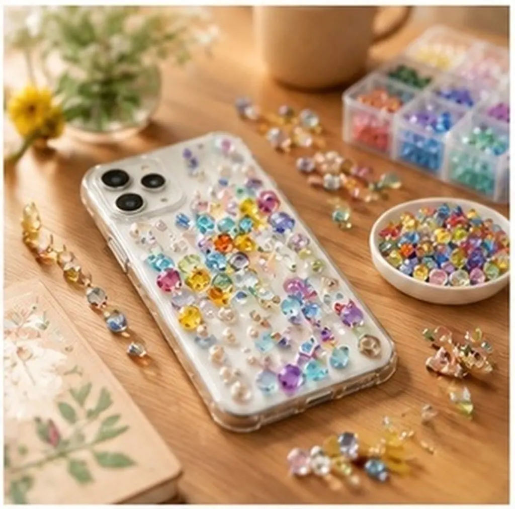 4.5mm Acrylic Diamond DIY Drill Beads Colorful Jewelry Making Supplies Phone Case Decor Craft Decoration Handmade Accessories