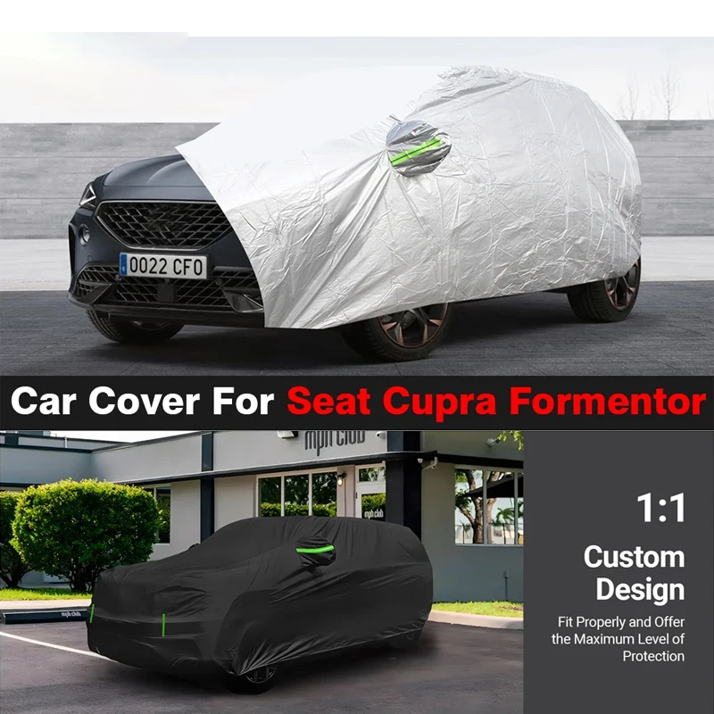 

Full Car Cover Anti UV Sun Shade Rain Snow Wind Protection Dustproof Auto Cover For Seat Cupra Formentor 2019-2025