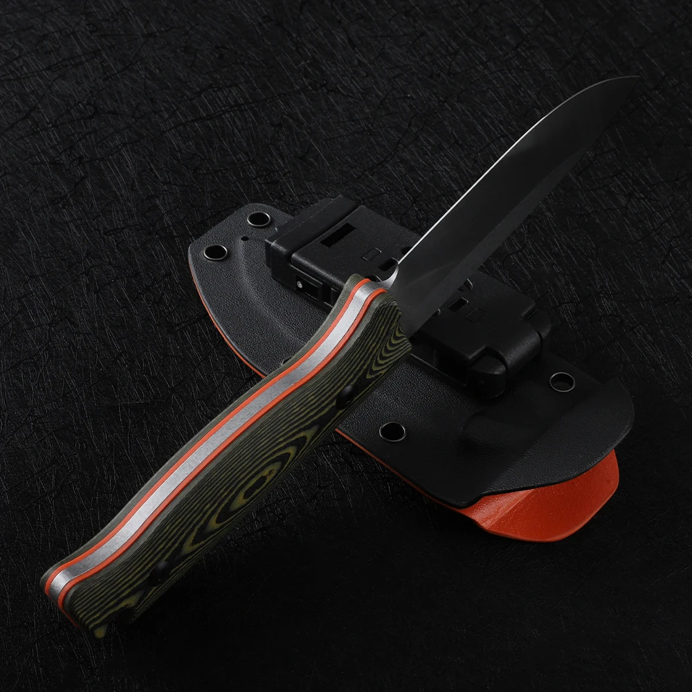 NINE THORN G10 Handle Fixed Blade Knife EDC Outdoor Tool Camping Hunting Fruit Knife