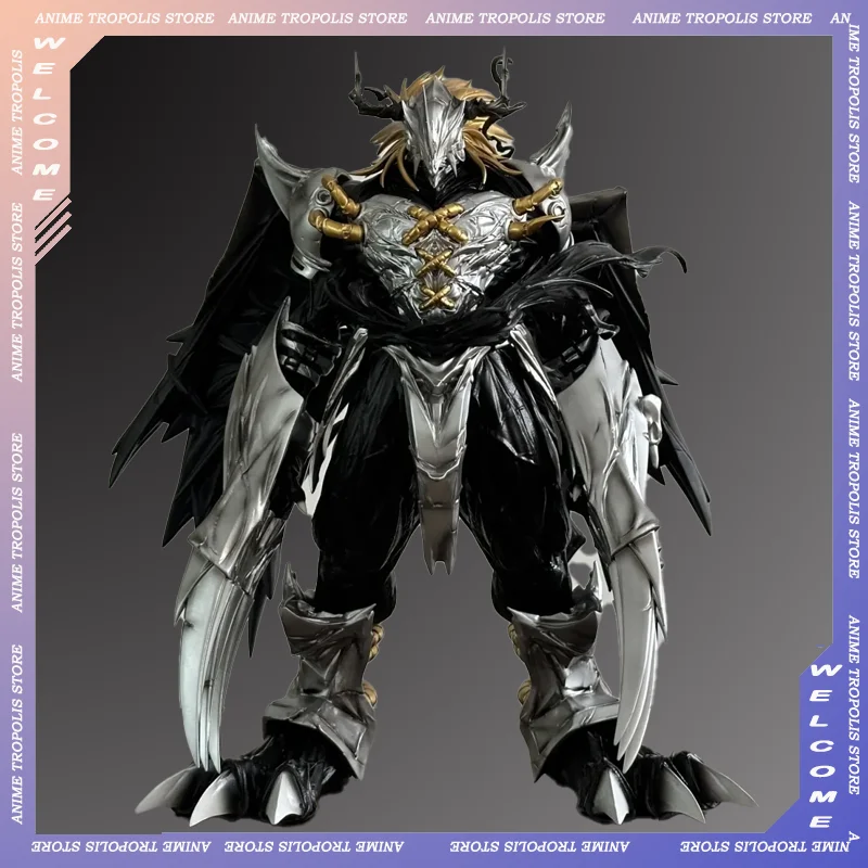 Anime Digimon Adventure Action Figure Greymon Figures with Light Black War Greymon Figurine Gk Statue Model Collection Decor Toy