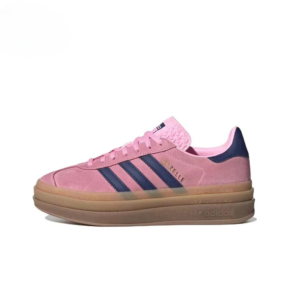 Adidas Originals Gazelle Bold Woman's Anti-slip Wear Comfortable Lightweight Retro Sports Shoes