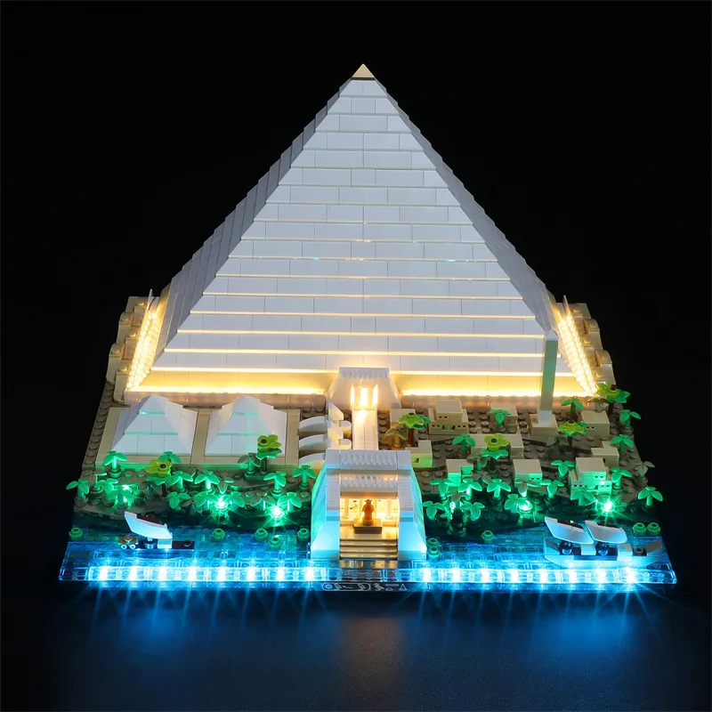 DIY LED Light Kit For Lego 21058 The Great Pyramid of Giza （Only LED Light,Without Blocks Model）