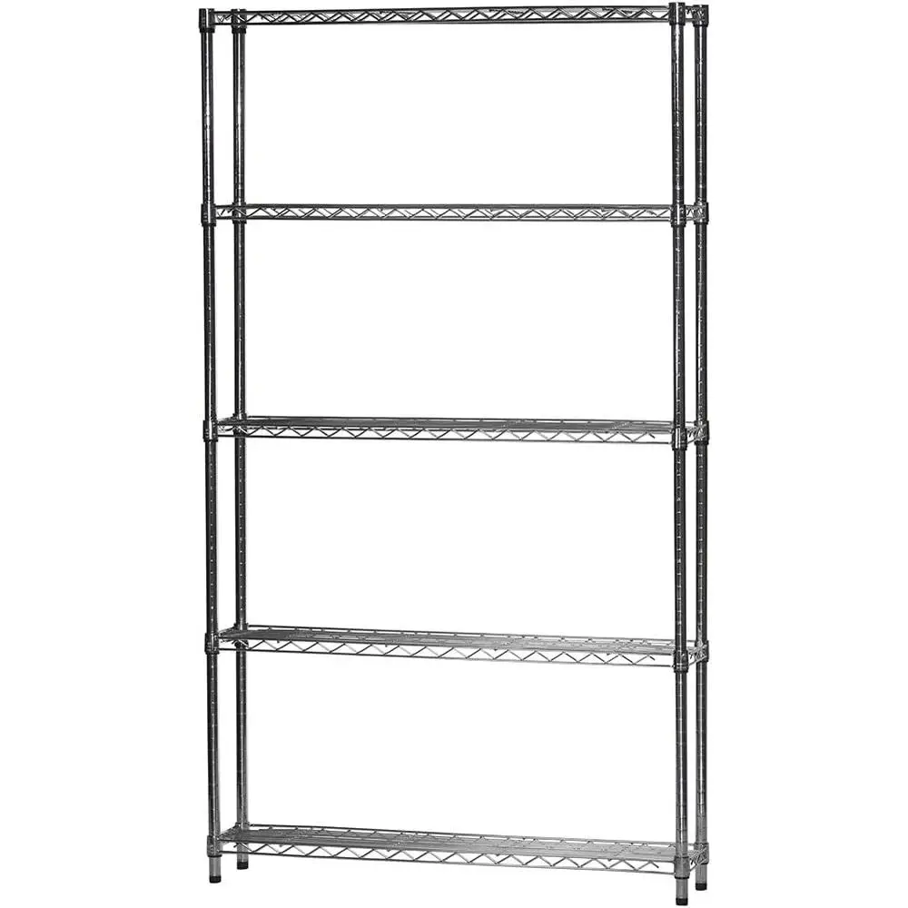

5-Tier 8 Deep x 42 Wide x 72 High Chrome Wire Shelving, Supports Up to 800lbs