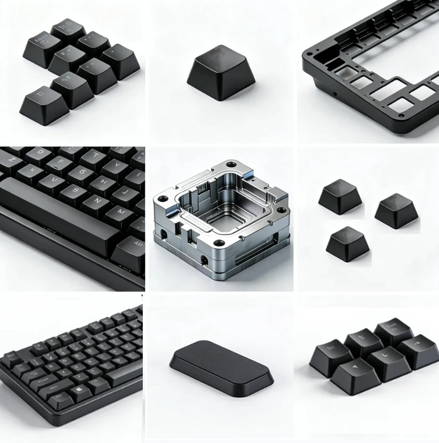 

104 Keys Full Size Wired Mechanical Keyboard RGB Mixed Light Blue Switch Office Gaming Dual-use Wired Keyboard Mold