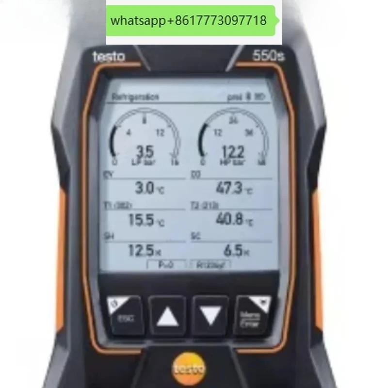 Manómetro digital Testo 549 550S 557 570 557s, medidor de fluor, medidor de presión digital para vacío de aire acondicionado y refrigerantes