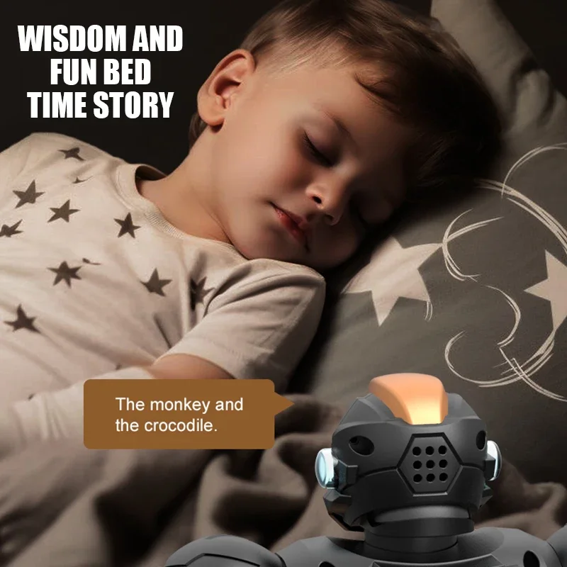 Giocattolo robot telecomandato intelligente Programmazione Controllo vocale Dual Mode Gesto LED Giocattolo robot da ballo per bambini Regali per adulti