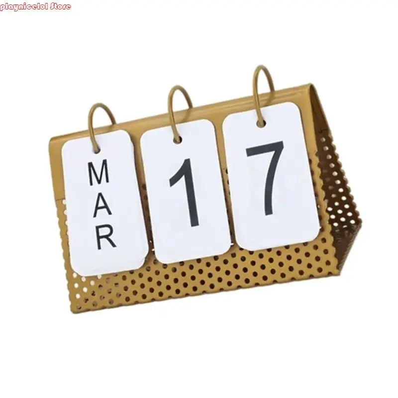 E8ba Desk Desk Monthly Calendar Planner Tabletop Постоянный флип -календарь для полков.