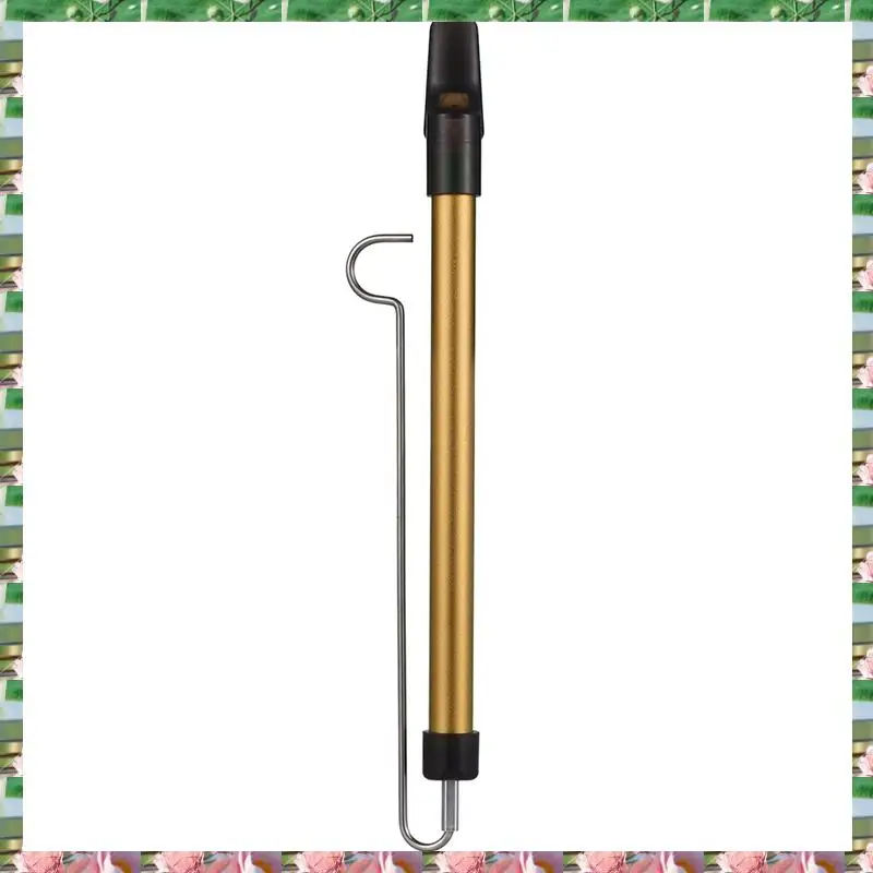 

Sports 1 PCS Metal Slide Whistle Scale Sliding Flute With Steel Sliding Rod Easy To Use Metal Flute For Children Flute (Gold),1