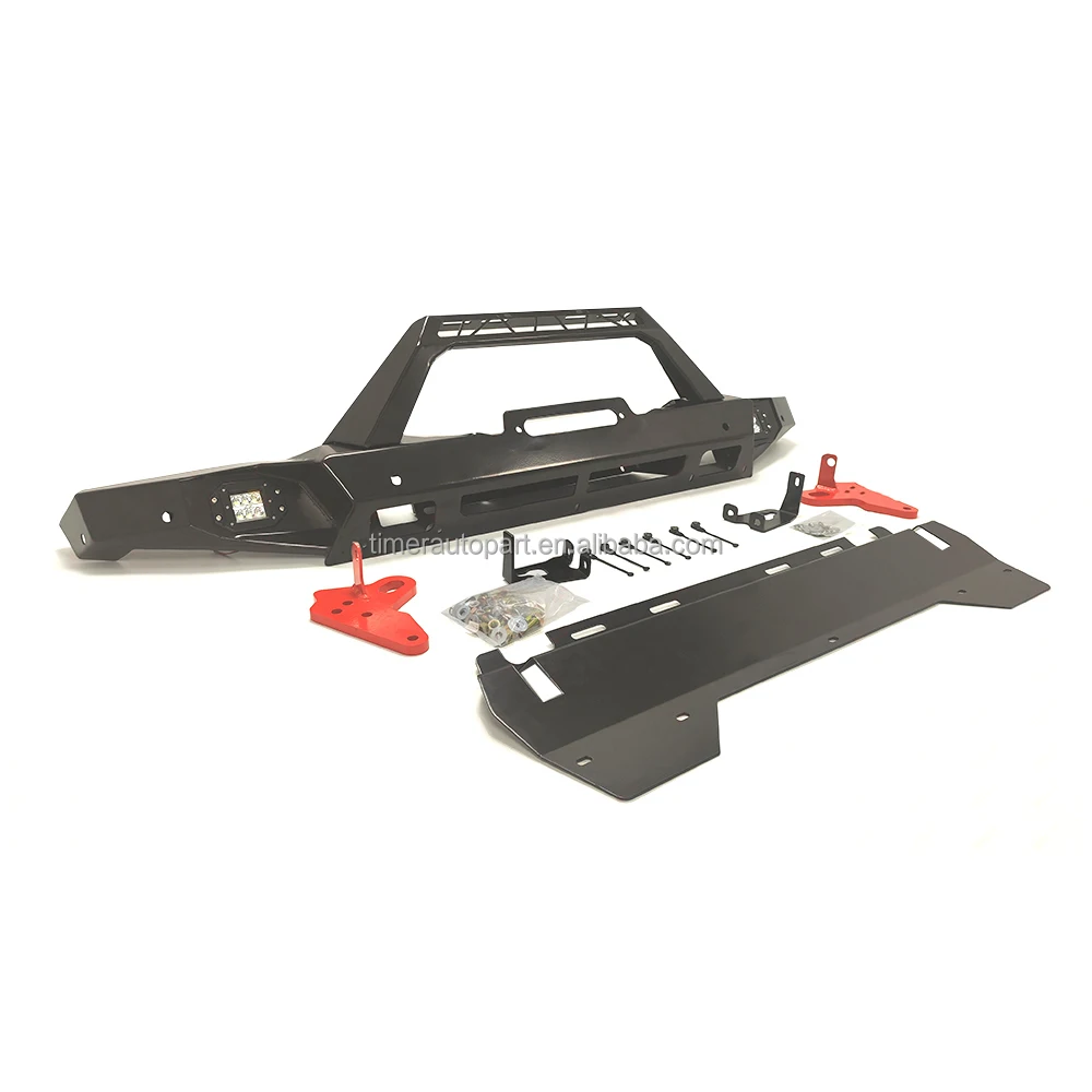 4X4 Steel Offroad 2020 Gladiator Bullbar Bar Front Bumper Off-Road Modification Collision Prevention(Winch Not Include)
