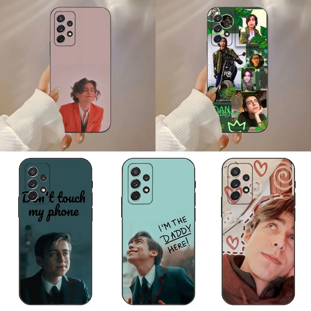 A-Aidan Gallagher Actor Phone Case For Samsung Galaxy A91,A80,A73,A72 ,A71,A53A52,A32 ,A31A22,A21s,A20,Black Cover